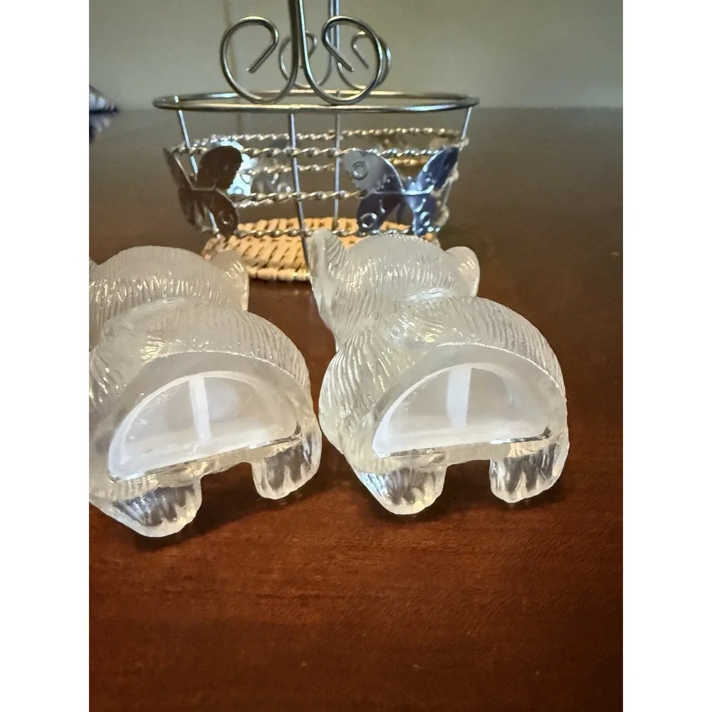 Vintage Kitty Salt Pepper Shakers Acrylic Cute‎ Gift Kitchen Set
